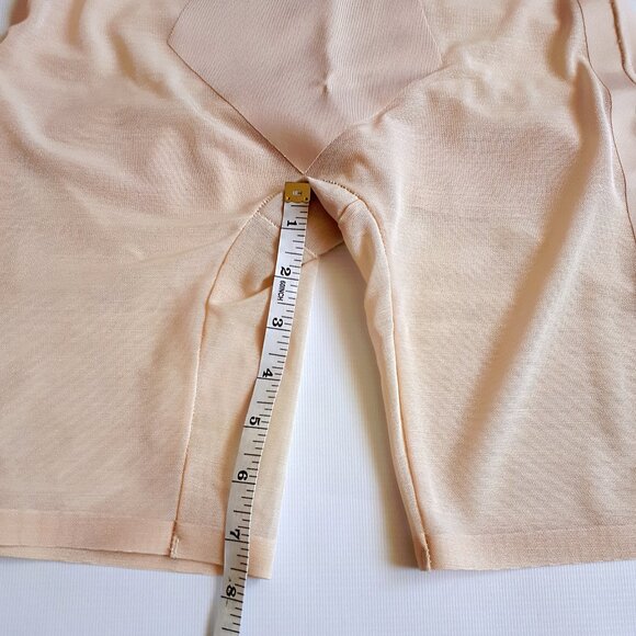 NWOT UNDER WHERE? Power Mesh High Waist Control Shorts in Nude Beige - Picture 8 of 8